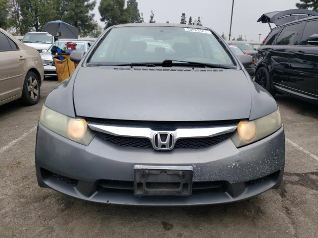 2HGFA16539H308709 - 2009 HONDA CIVIC LX GRAY photo 5