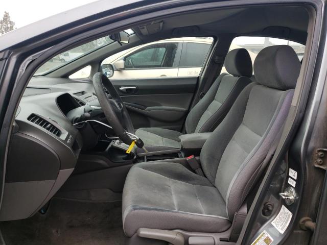 2HGFA16539H308709 - 2009 HONDA CIVIC LX GRAY photo 7