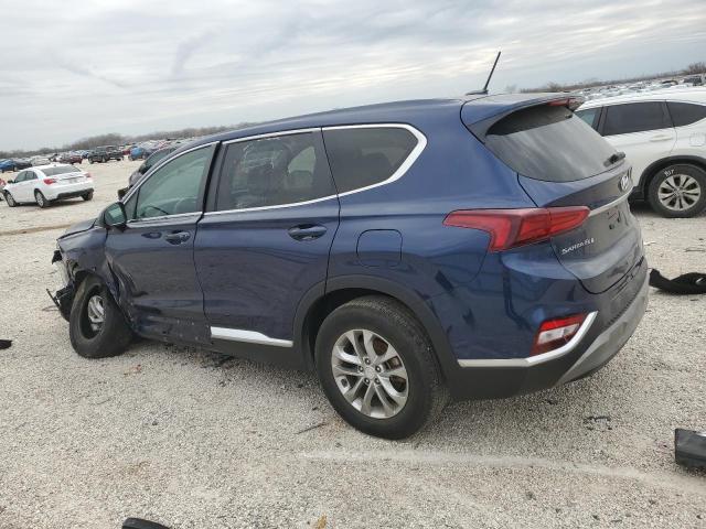 5NMS2CAD1KH117076 - 2019 HYUNDAI SANTA FE SE BLUE photo 2