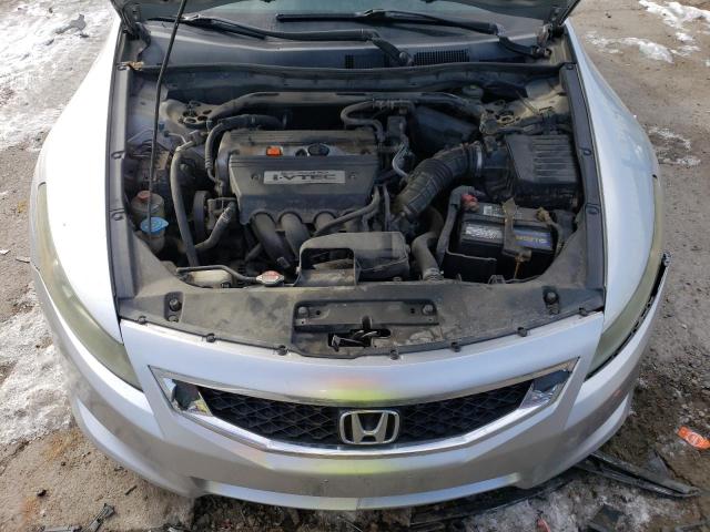 1HGCS12838A003224 - 2008 HONDA ACCORD EXL SILVER photo 11