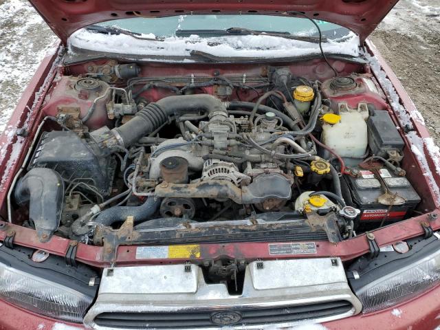 4S3BD4355T7202355 - 1996 SUBARU LEGACY L BURGUNDY photo 11