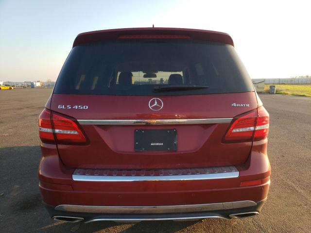 4JGDF6EE8HA937669 - 2017 MERCEDES-BENZ GLS 450 4MATIC BURGUNDY photo 6