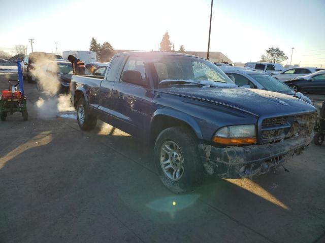 1B7GL32X72S702163 - 2002 DODGE DAKOTA SPORT BLUE photo 4