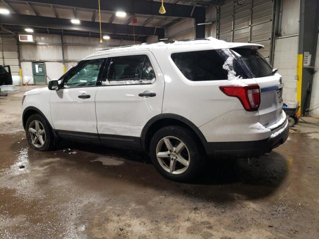 1FM5K8BH9JGB83498 - 2018 FORD EXPLORER WHITE photo 2