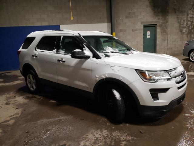 1FM5K8BH9JGB83498 - 2018 FORD EXPLORER WHITE photo 4