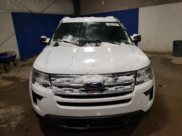 1FM5K8BH9JGB83498 - 2018 FORD EXPLORER WHITE photo 5