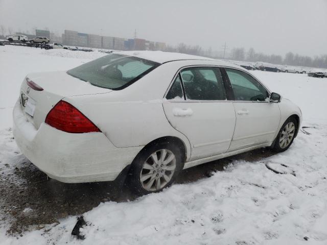 1HGCM66847A052531 - 2007 HONDA ACCORD EX WHITE photo 3