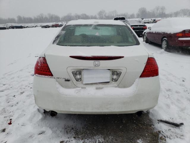 1HGCM66847A052531 - 2007 HONDA ACCORD EX WHITE photo 6