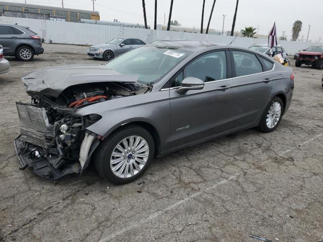 3FA6P0LU0ER169968 - 2014 FORD FUSION SE HYBRID GRAY photo 1