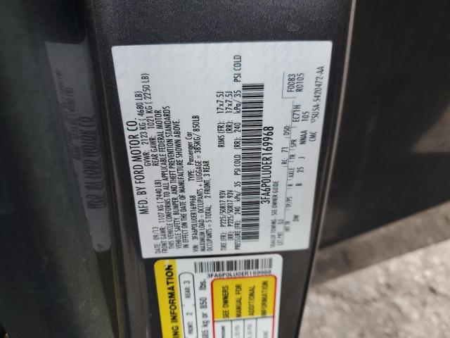 3FA6P0LU0ER169968 - 2014 FORD FUSION SE HYBRID GRAY photo 12