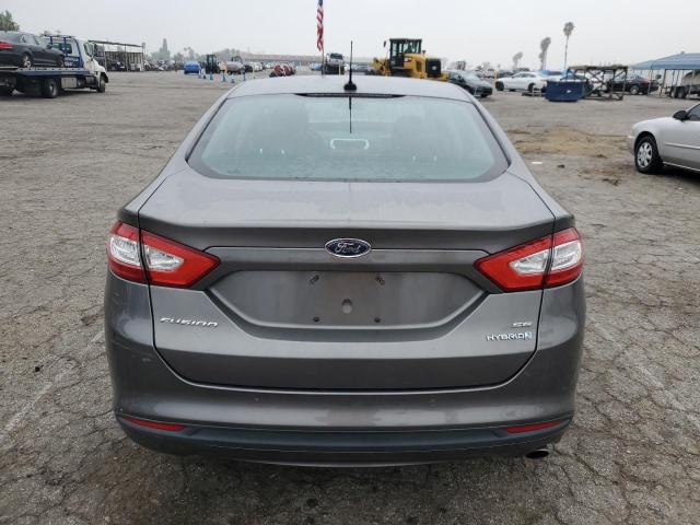 3FA6P0LU0ER169968 - 2014 FORD FUSION SE HYBRID GRAY photo 6