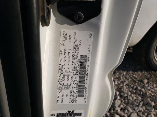 5TFTX4CN9FX065498 - 2015 TOYOTA TACOMA ACCESS CAB WHITE photo 12