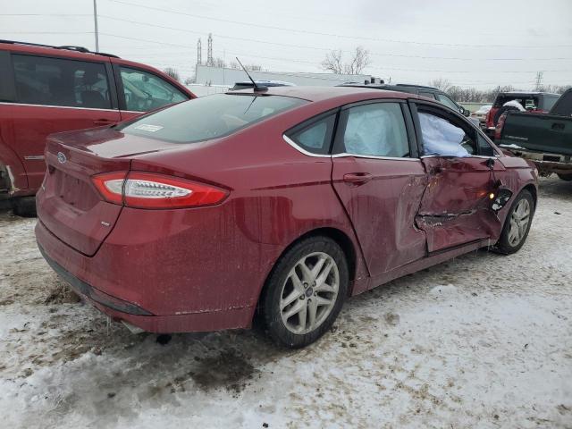 3FA6P0H70DR162567 - 2013 FORD FUSION SE RED photo 3