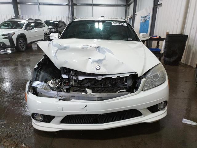 WDDGF54X39R053517 - 2009 MERCEDES-BENZ C 300 WHITE photo 5