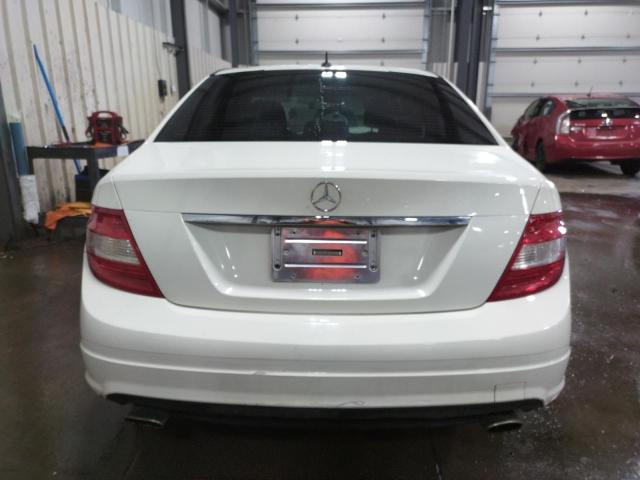 WDDGF54X39R053517 - 2009 MERCEDES-BENZ C 300 WHITE photo 6