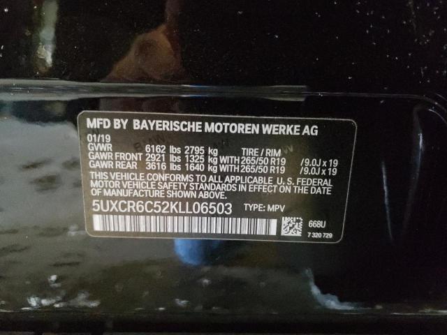 5UXCR6C52KLL06503 - 2019 BMW X5 XDRIVE40I Noir photo 13