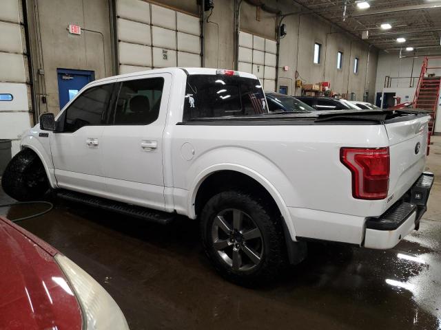 1FTEW1EG7FKD47094 - 2015 FORD F150 SUPERCREW WHITE photo 2