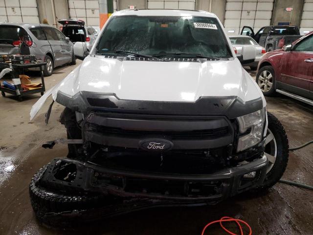 1FTEW1EG7FKD47094 - 2015 FORD F150 SUPERCREW WHITE photo 5