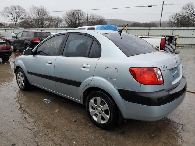 KNADE123176235530 - 2007 KIA RIO BASE BLUE photo 2