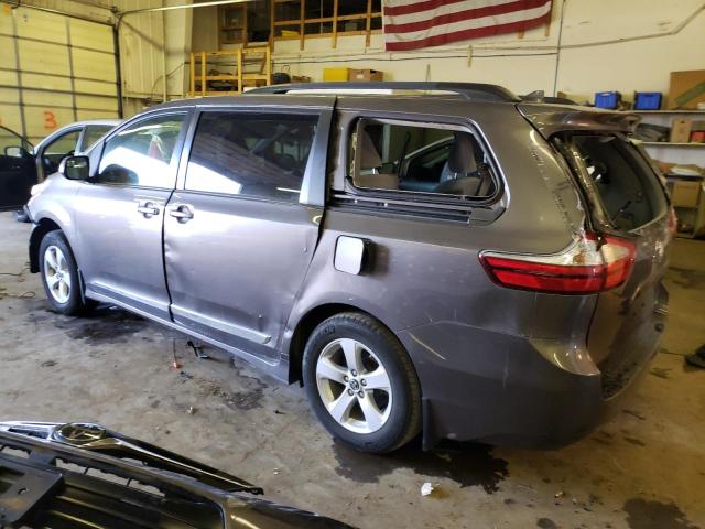 5TDKZ3DC0JS953939 - 2018 TOYOTA SIENNA LE GRAY photo 2