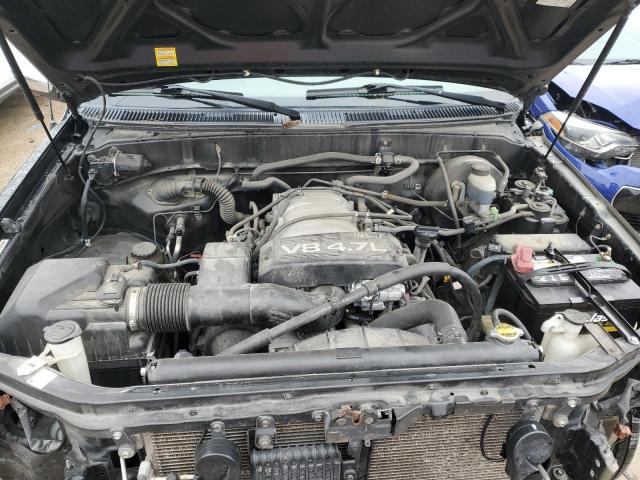 5TBBT44192S263977 - 2002 TOYOTA TUNDRA ACCESS CAB შავი ფოტო 11