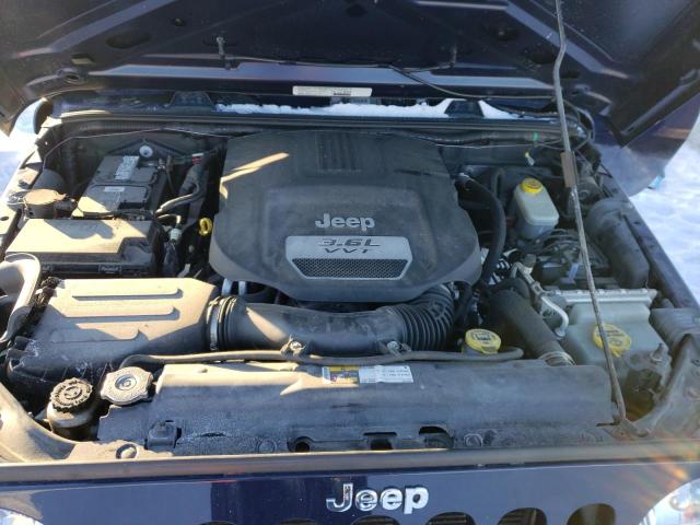 1C4AJWAG4DL504037 - 2013 JEEP WRANGLER SPORT BLUE photo 11