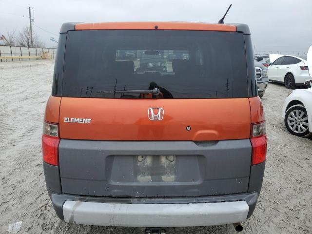 5J6YH28514L028430 - 2004 HONDA ELEMENT EX ORANGE photo 6