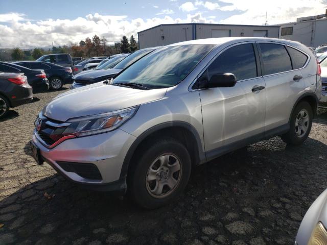 5J6RM4H30FL077423 - 2015 HONDA CR-V LX SILVER photo 1