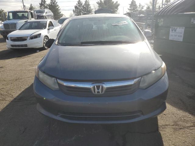 19XFB2F58CE378968 - 2012 HONDA CIVIC LX GRAY photo 5