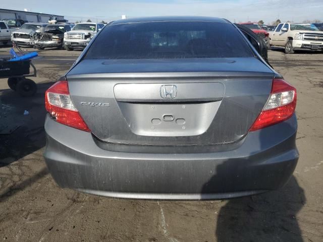 19XFB2F58CE378968 - 2012 HONDA CIVIC LX GRAY photo 6