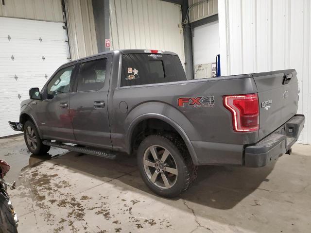 1FTEW1EG4GKF07532 - 2016 FORD F150 SUPERCREW GRAY photo 2