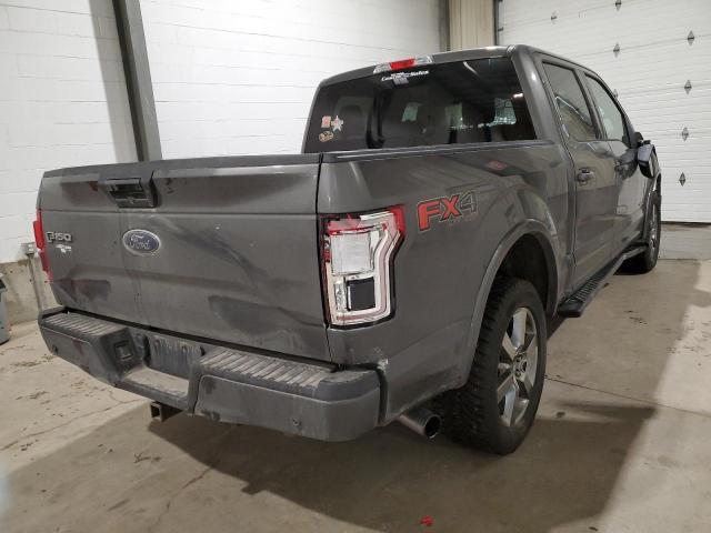 1FTEW1EG4GKF07532 - 2016 FORD F150 SUPERCREW GRAY photo 3