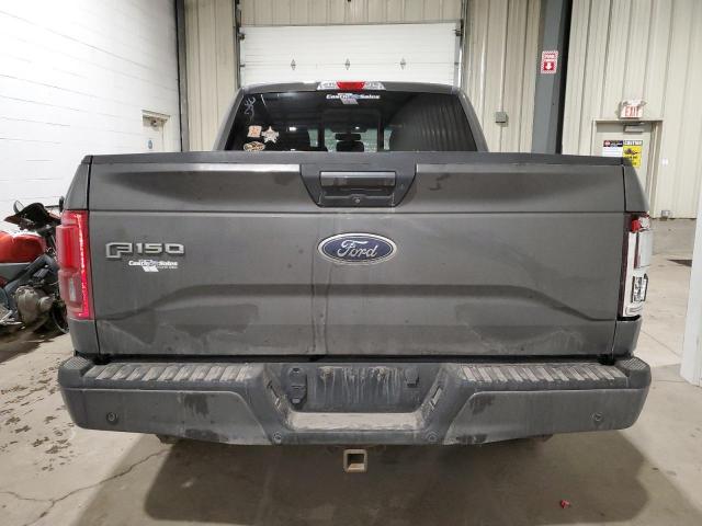 1FTEW1EG4GKF07532 - 2016 FORD F150 SUPERCREW GRAY photo 6