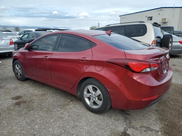 5NPDH4AE7FH549587 - 2015 HYUNDAI ELANTRA SE RED photo 2