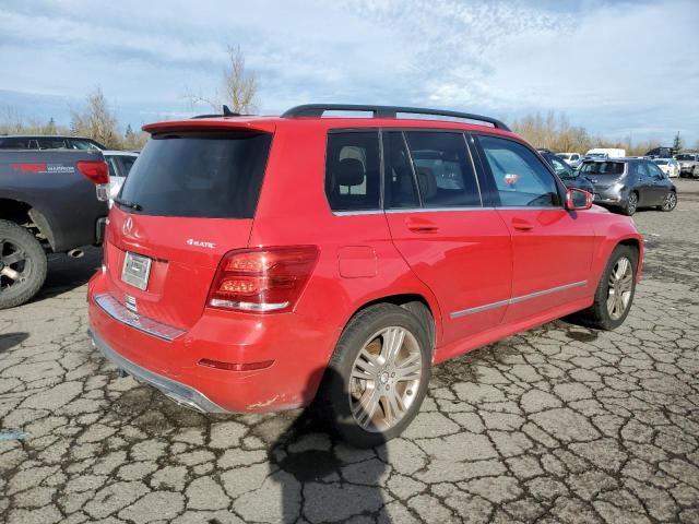 WDCGG8JB4EG250021 - 2014 MERCEDES-BENZ GLK 350 4MATIC RED photo 3