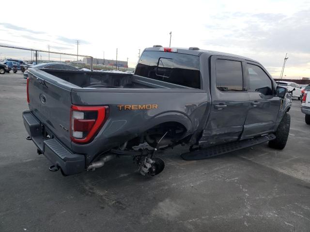 1FTEW1E83MFC63708 - 2021 FORD F150 SUPERCREW GRAY photo 3