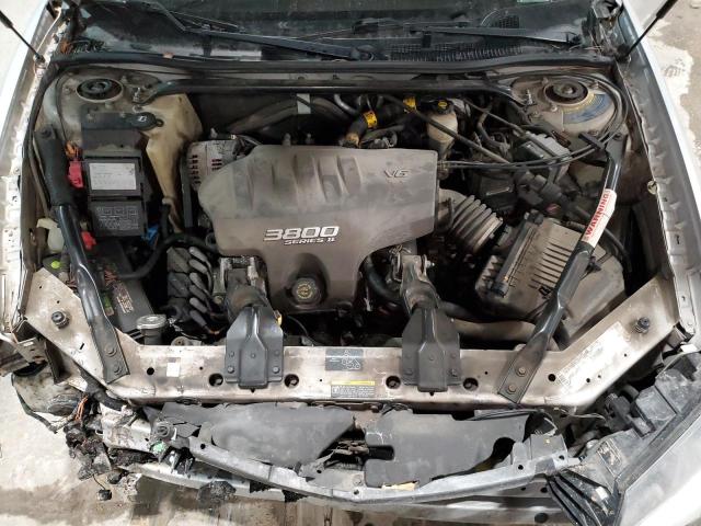 2G1WH55K729234812 - 2002 CHEVROLET IMPALA LS SILVER photo 11