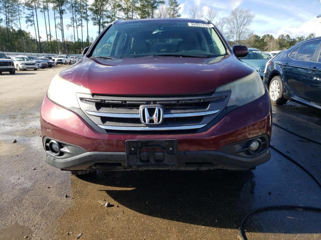 5J6RM3H77EL021569 - 2014 HONDA CR-V EXL BURGUNDY photo 5