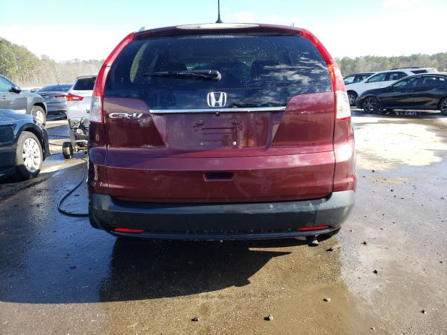 5J6RM3H77EL021569 - 2014 HONDA CR-V EXL BURGUNDY photo 6