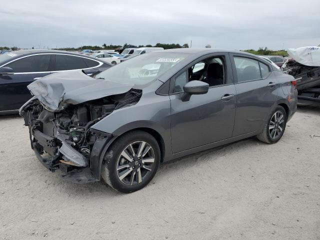 3N1CN8EV3ML862335 - 2021 NISSAN VERSA SV GRAY photo 1