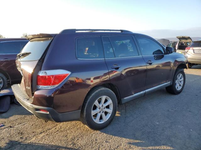 5TDBK3EH2DS192527 - 2013 TOYOTA HIGHLANDER BASE BURGUNDY photo 3