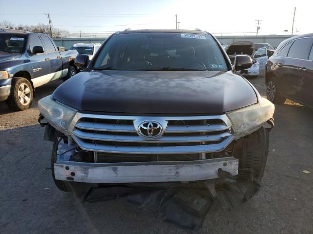 5TDBK3EH2DS192527 - 2013 TOYOTA HIGHLANDER BASE Бордовый фото 5