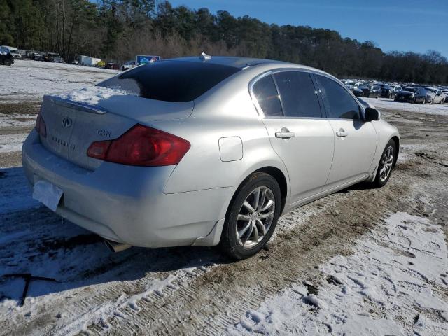 JNKBV61F18M261060 - 2008 INFINITI G35 SILVER photo 3