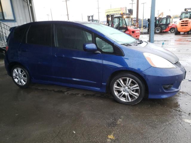 JHMGE88409S069809 - 2009 HONDA FIT SPORT BLUE photo 4