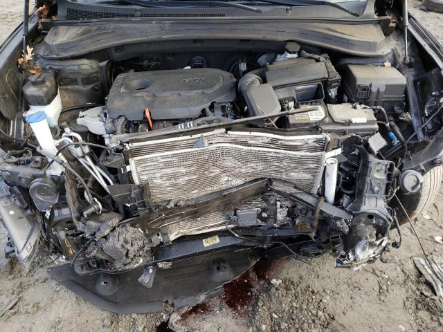 5NMS3CAD8KH128993 - 2019 HYUNDAI SANTA FE SEL Սև լուսանկար 12