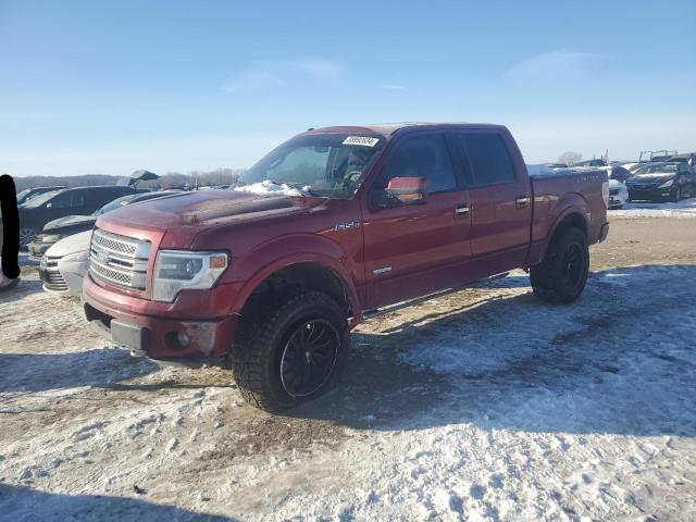 1FTFW1ET3DFD79371 - 2013 FORD F150 SUPERCREW RED photo 1