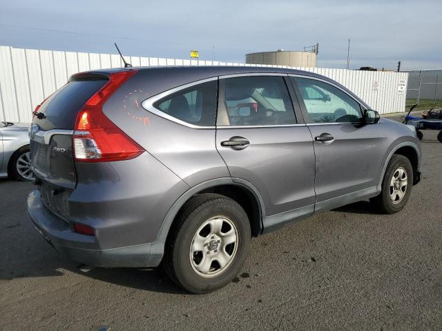 2HKRM4H32FH696504 - 2015 HONDA CR-V LX GRAY photo 3