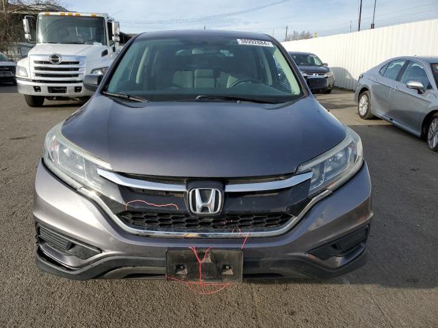 2HKRM4H32FH696504 - 2015 HONDA CR-V LX GRAY photo 5