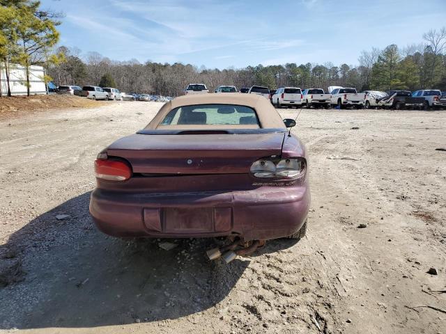 3C3EL55H1XT591756 - 1999 CHRYSLER SEBRING JXI MAROON photo 6