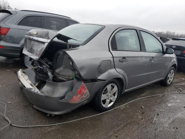 KL1TD56E29B317546 - 2009 CHEVROLET AVEO LS GRAY photo 3